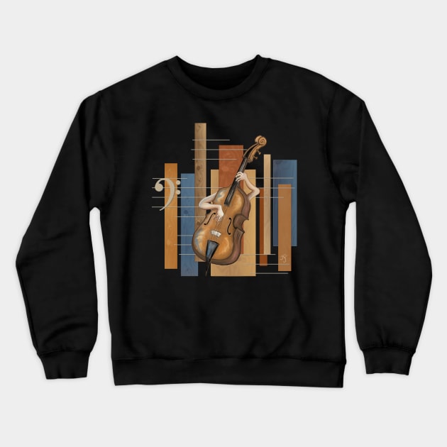 Bass Players Crewneck Sweatshirt by katgaddis